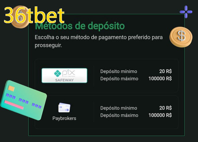 O cassino 36tbetbet oferece uma grande variedade de métodos de pagamento